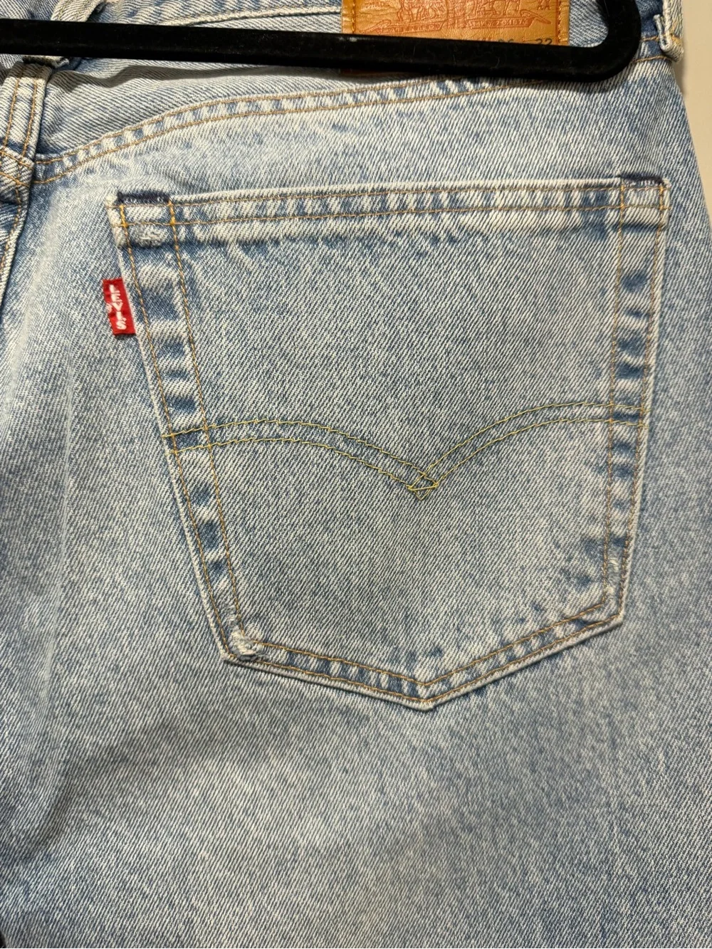 NWOT Levi's Light Blue Jeans with Dark Blue Patchwork